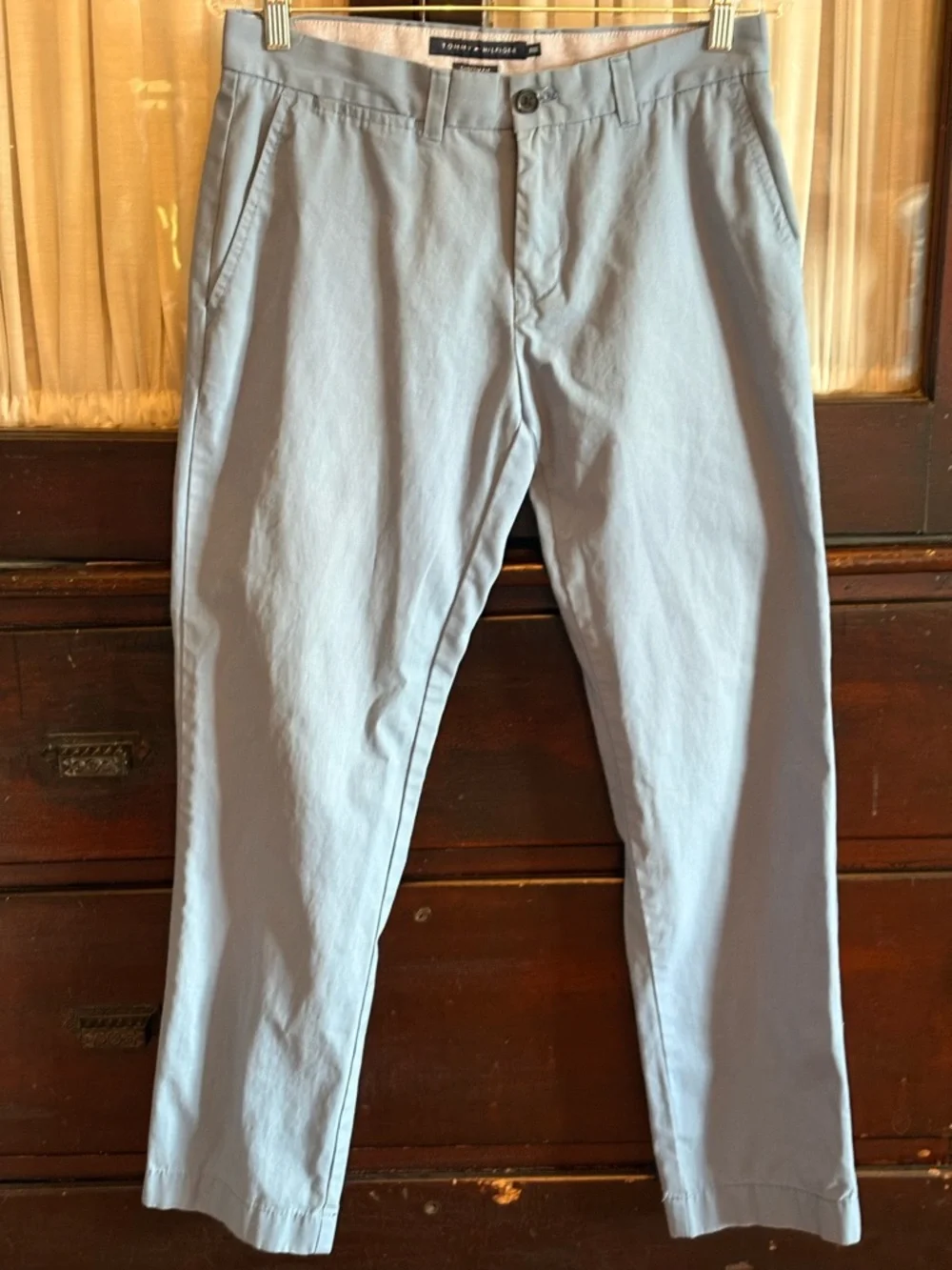 Tommy Hilfiger Light Blue Straight Chinos